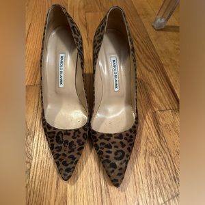 Manolo Blahnik cheetah print heels